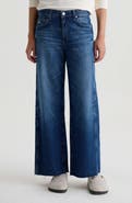 AG Saige Raw Hem Ankle Wide Leg Jeans