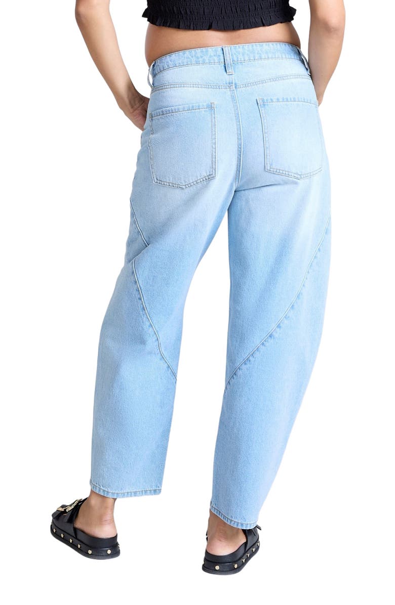 MOTHERHOOD MATERNITY Under the Belly Barrel Leg Maternity Jeans, Alternate, color, Marsha Wash