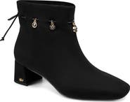 KARL LAGERFELD PARIS Stanton Block Heel Bootie