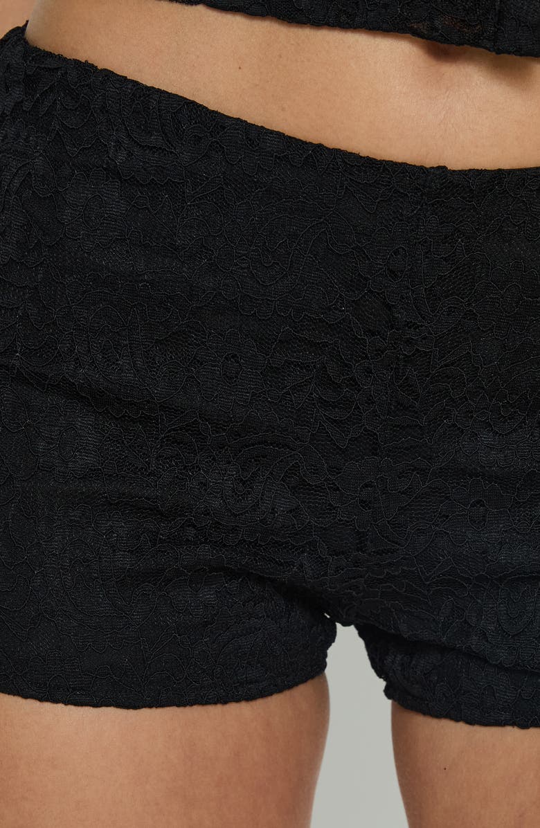 Princess Polly Daveney Lace Micro Shorts, Alternate, color, 