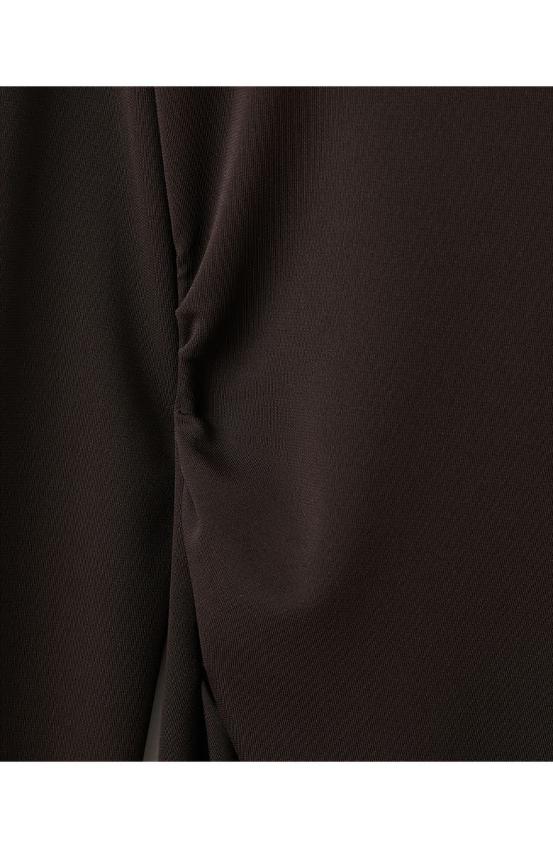 MANGO Asymmetric Neck Long Sleeve Dress, Alternate, color, 