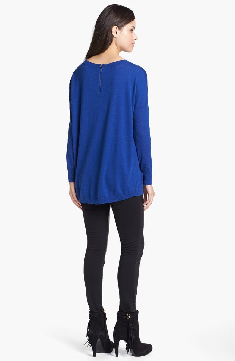 Halogen<sup>®</sup> Faux Leather & Ponte Pants, Alternate, color, 