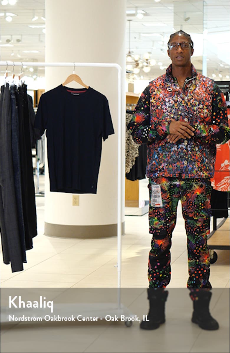 Men's Navy Stretch Viscose T-Shirt, sales video thumbnail