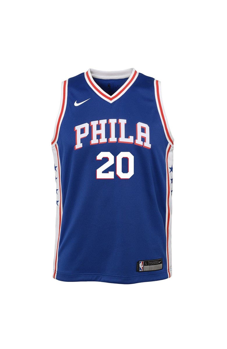 Nike Youth Nike Markelle Fultz Blue Philadelphia 76ers Swingman Jersey - Icon Edition, Alternate, color, 