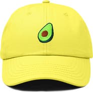 Dalix Avocado Embroidered Food Hat