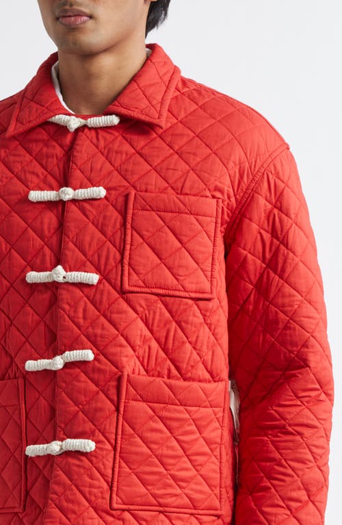 Bode Red Coton Hobby Jacket In Red