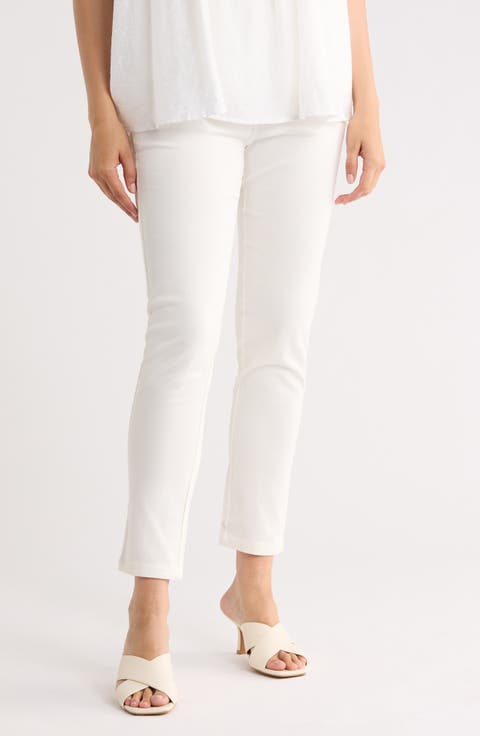 Side Button Capri Pants