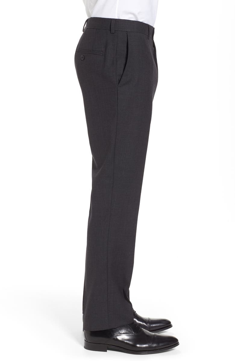 Bensol Gab Trim Fit Flat Front Pants, Alternate, color, 