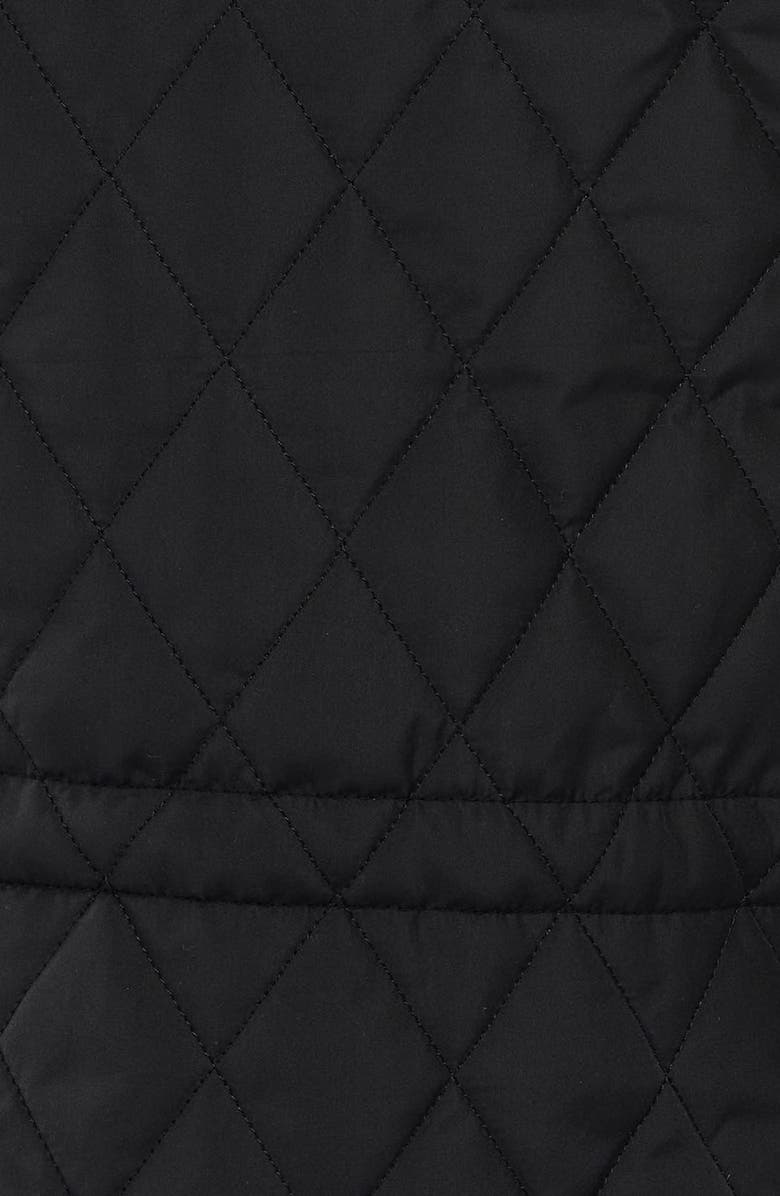 Barbour Millfire Hooded Quilted Jacket, Alternate, color, Black Classic