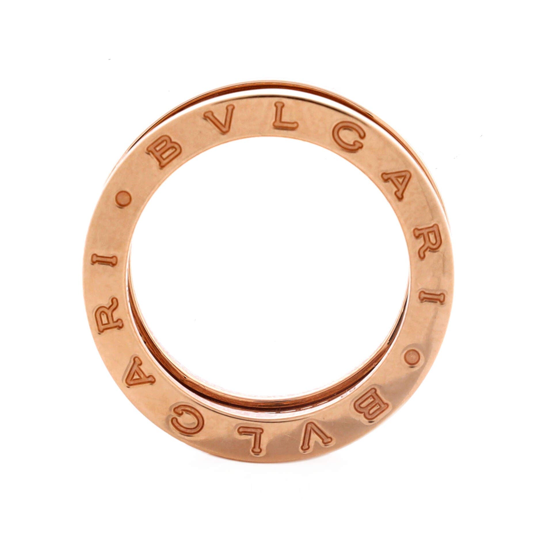 B.Zero1 Design Legend Zaha Hadid Three Band Ring 18K Rose Gold with Diamonds, Alternate, color, Metallic Gold
