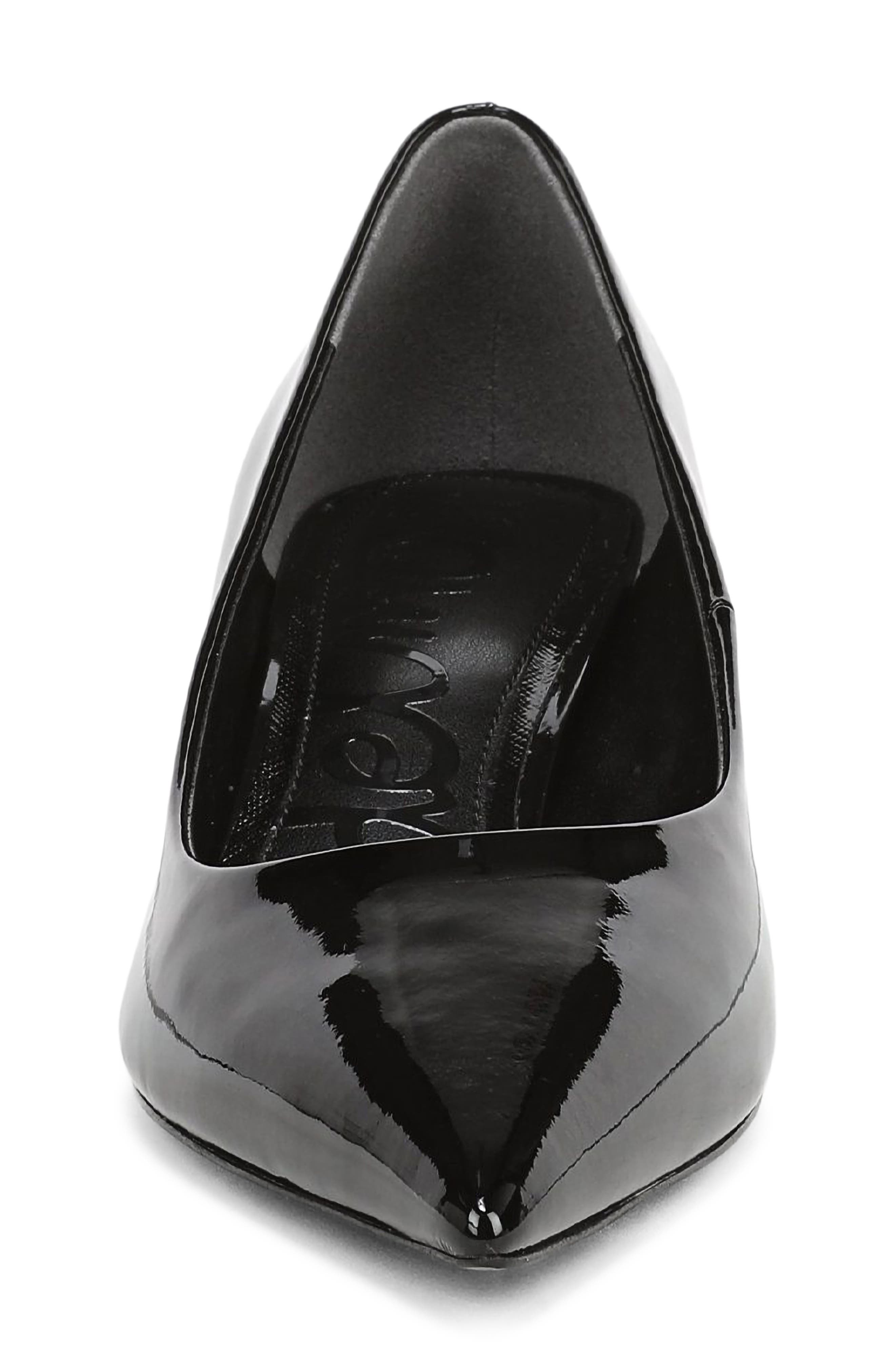 Summer Pointed Toe Kitten Heel Pump, Alternate, color, BLACK PATENT