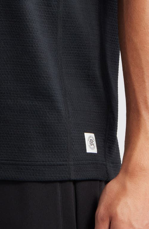 Reigning Champ Solotex® Mesh Tiebreak Performance T-shirt In Black