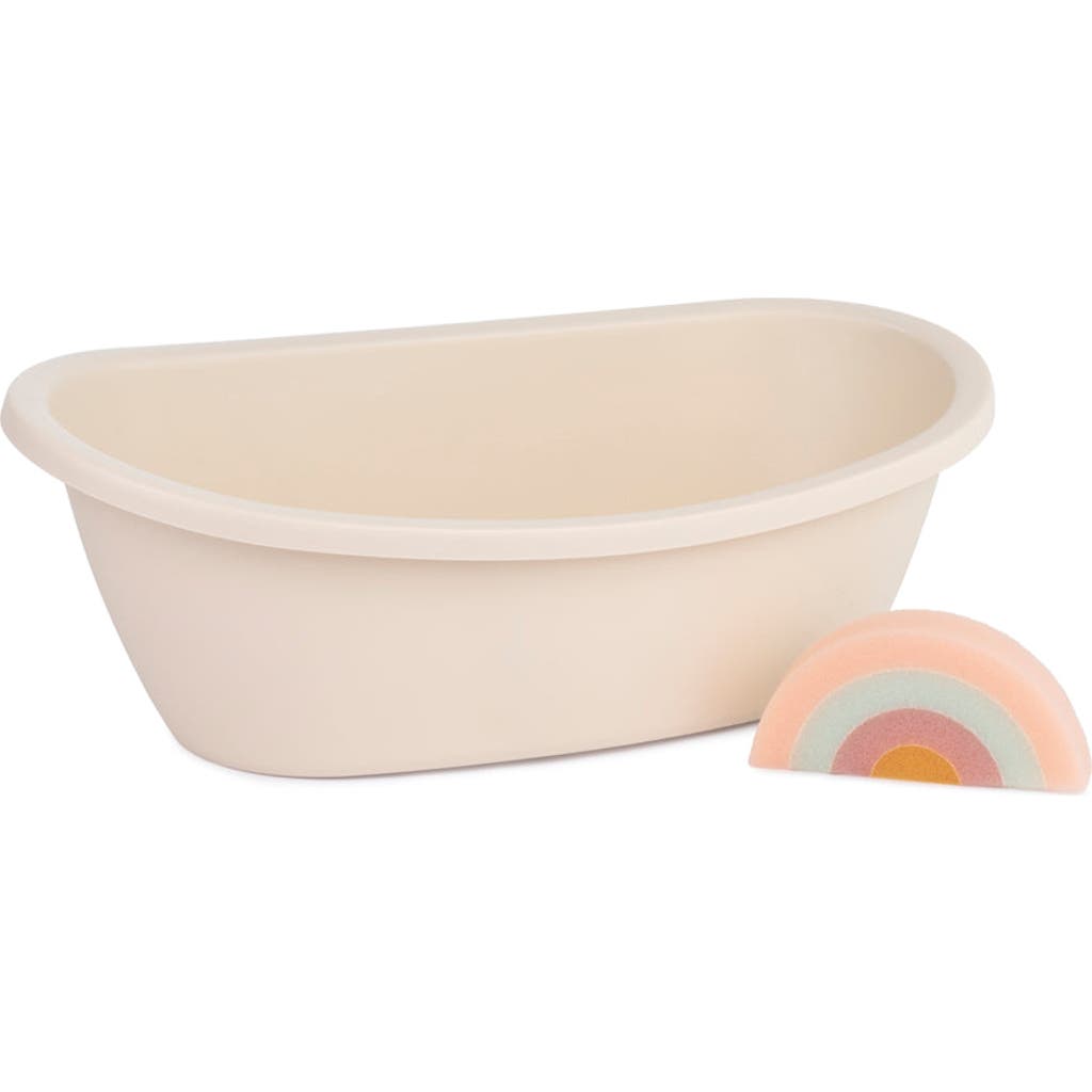 Miniland Bathtub and Rainbow Sponge Doll Accessory Set in Beige  product