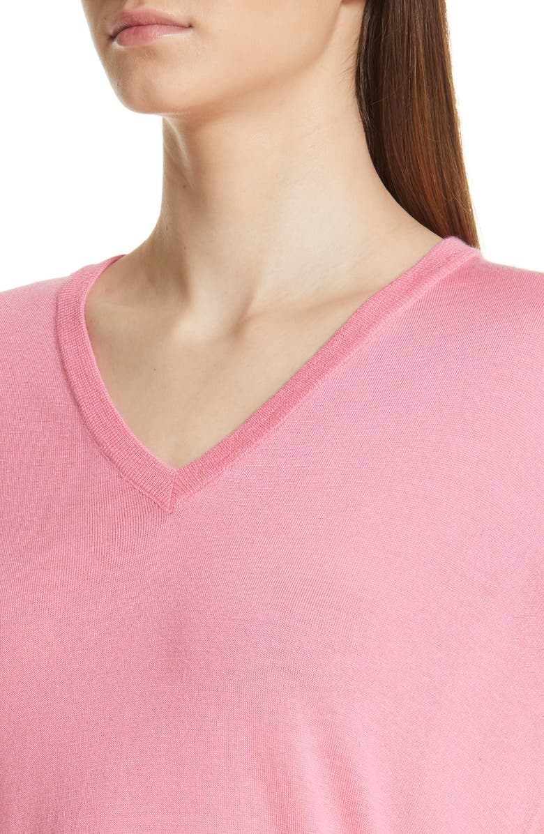 CALVIN KLEIN 205W39NYC Cutout Cashmere & Silk Blend Sweater, Alternate, color, 