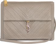 Rebecca Minkoff Edie Chevron Embossed Leather Top Zip Crossbody Bag