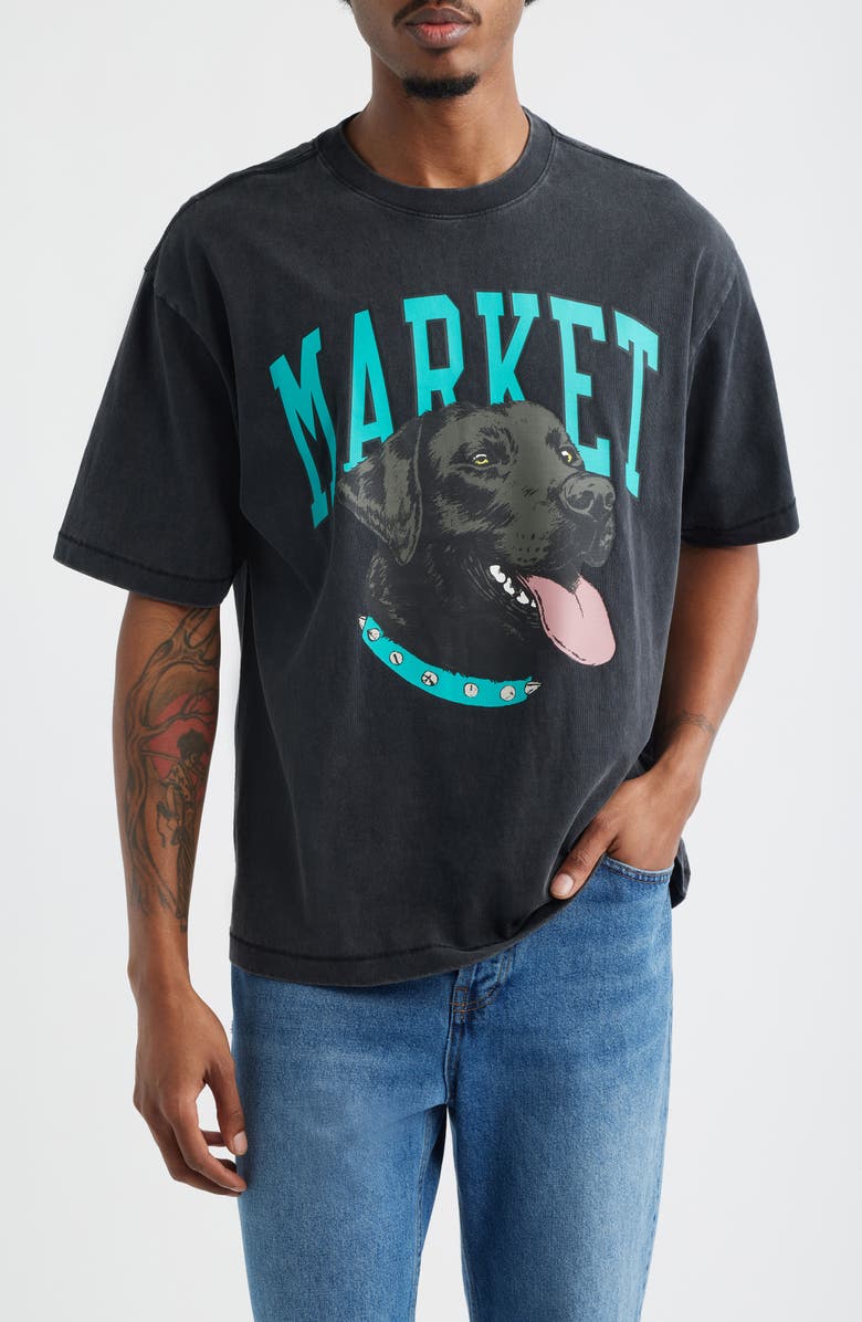 MARKET Black Lab Arc Graphic T-Shirt, Main, color, Black