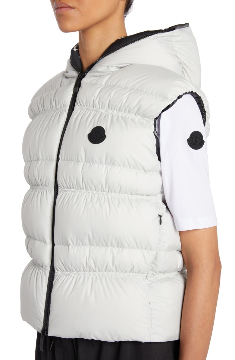 Moncler Weser Hooded Down Puffer Vest, Alternate, color, 