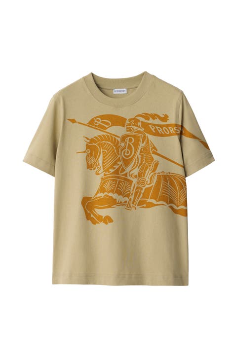 Burberry t shirt womens gold on sale