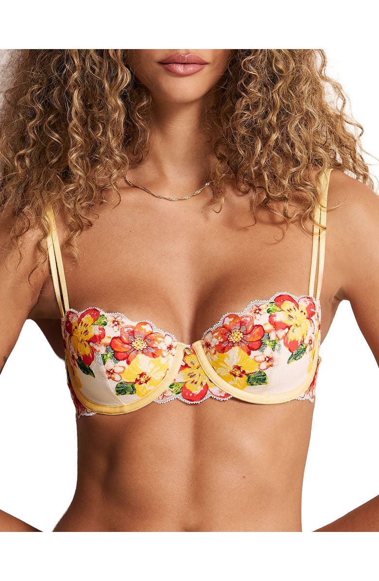 Adore Me Liesel Contour Balconette Bra, Main, color, Floral White