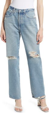 AG Clove Ripped Straight Leg Jeans