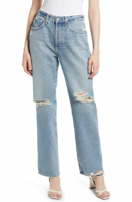 AG Clove Ripped Straight Leg Jeans