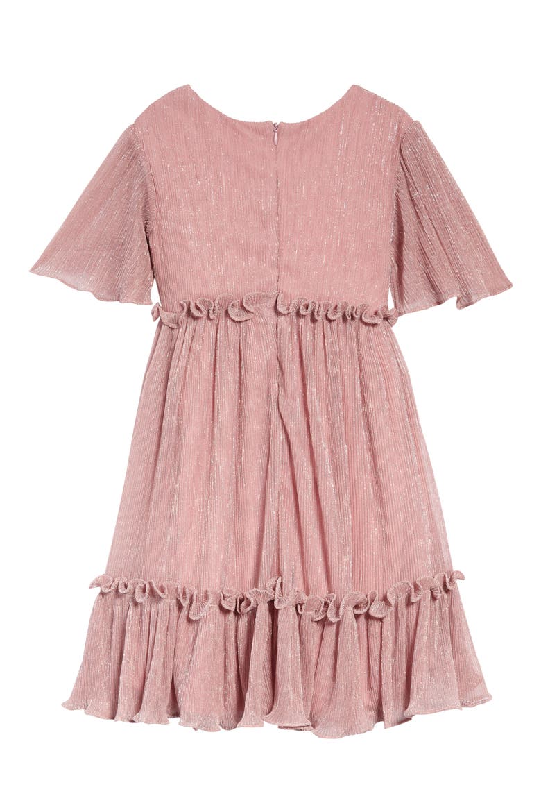 Tiered Sparkle Dress, Alternate, color, PINK BEAUTY