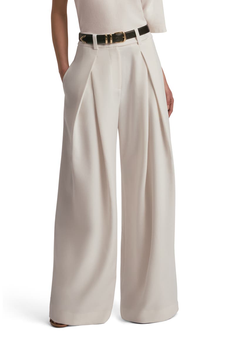 Pleated Wide Leg Pants, Main, color, IVORY