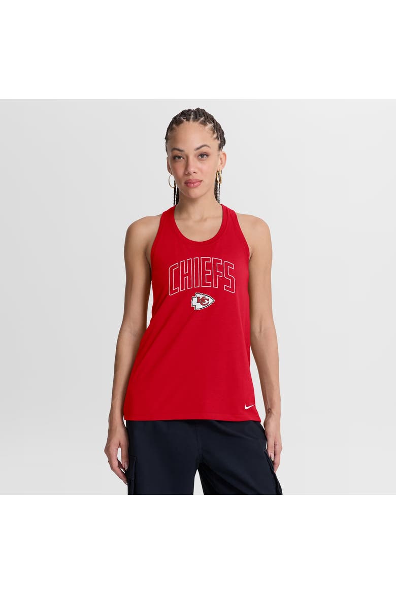 Women's Nike Red Kansas City Chiefs Primetime Tri-Blend Dri-FIT Tank Top, Main, color, Red