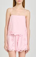 WAYF x Hannah Lovey Porter Lola Embroidered Detail Cotton Camisole (Nordstrom Exclusive)