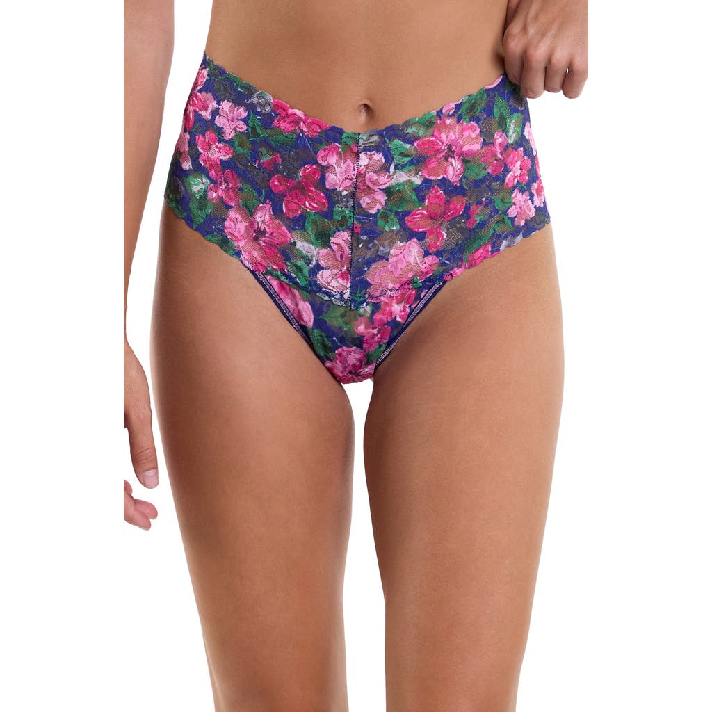 Hanky Panky Printed Lace Thong In Tis The Season