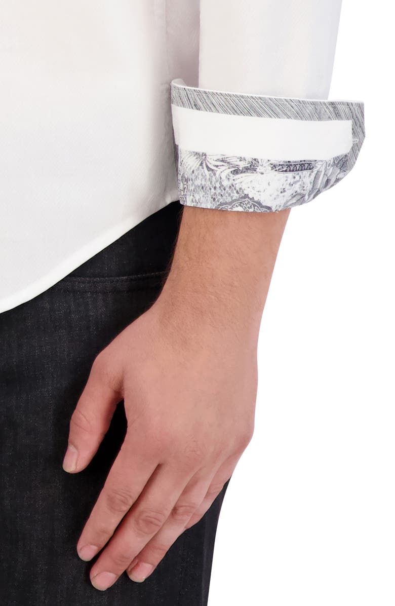 Robert Graham Classic Fit Solid Cotton Button-Up Shirt, Alternate, color, 