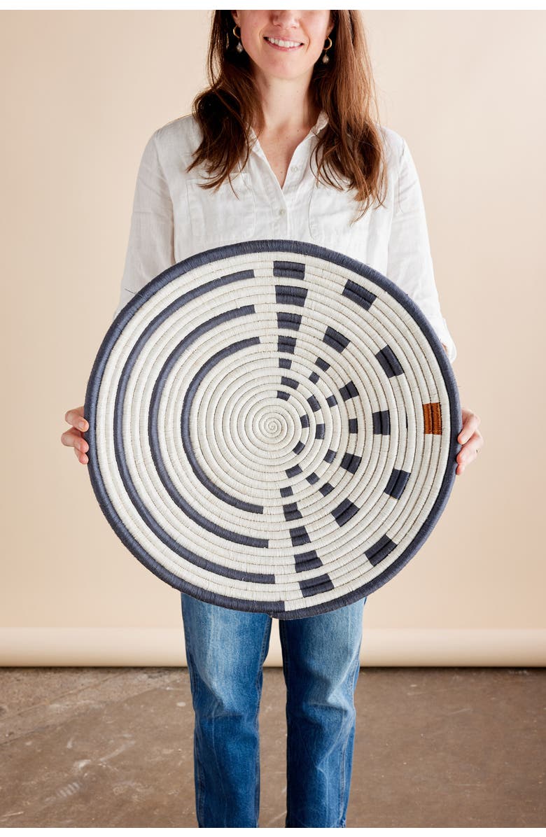 kanju Interiors Sunrise Wall Basket, Main, color, Natural