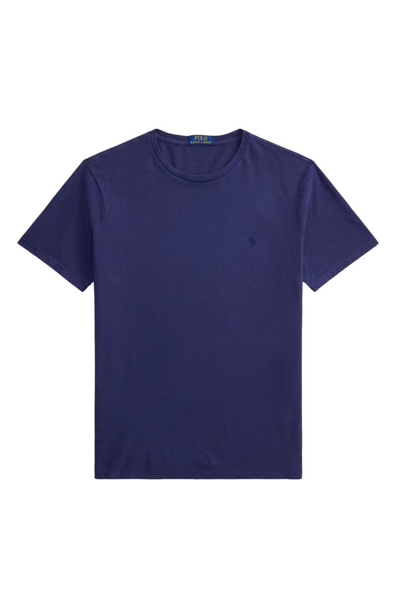 Polo Ralph Lauren Standard Fit Cotton & Linen T-Shirt, Alternate, color, Newport Navy