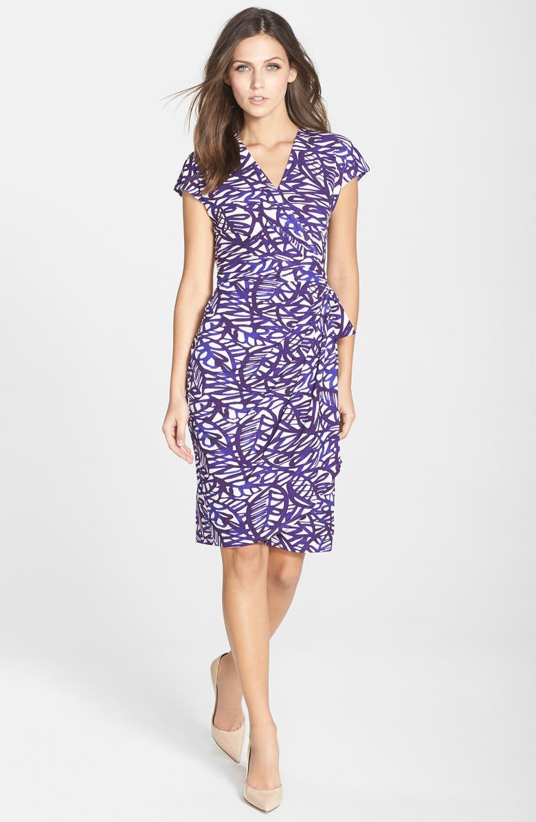 Maggy London Print Jersey Dress, Alternate, color, 