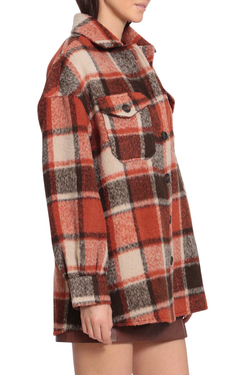 Avec Les Filles Plaid Boyfriend Shacket, Alternate, color, 