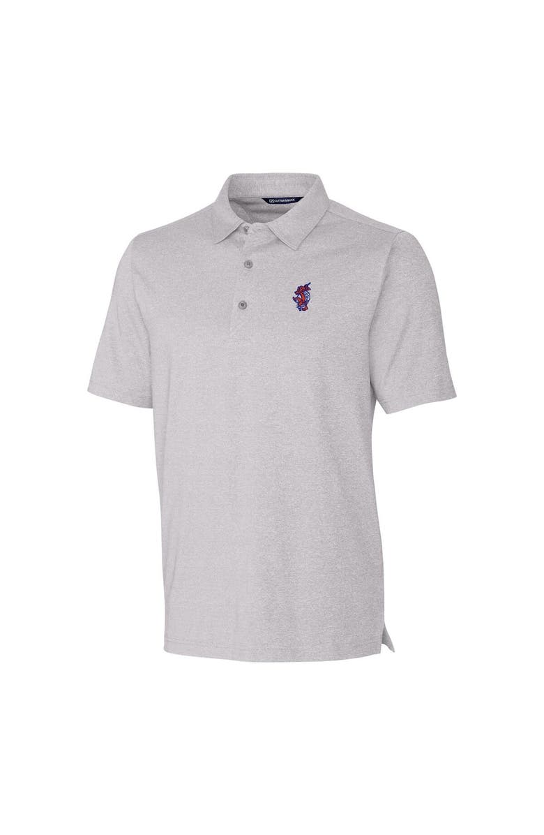 Cutter & Buck Men's Cutter & Buck Heather Gray Florida Gators Swinging Gator Forge Heathered Stretch Polo, Alternate, color,