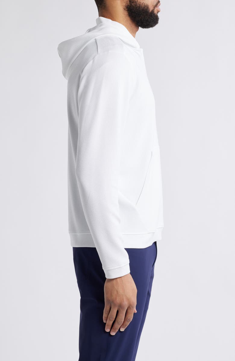 Peter Millar Grid Performance Half Zip Hoodie, Alternate, color, White