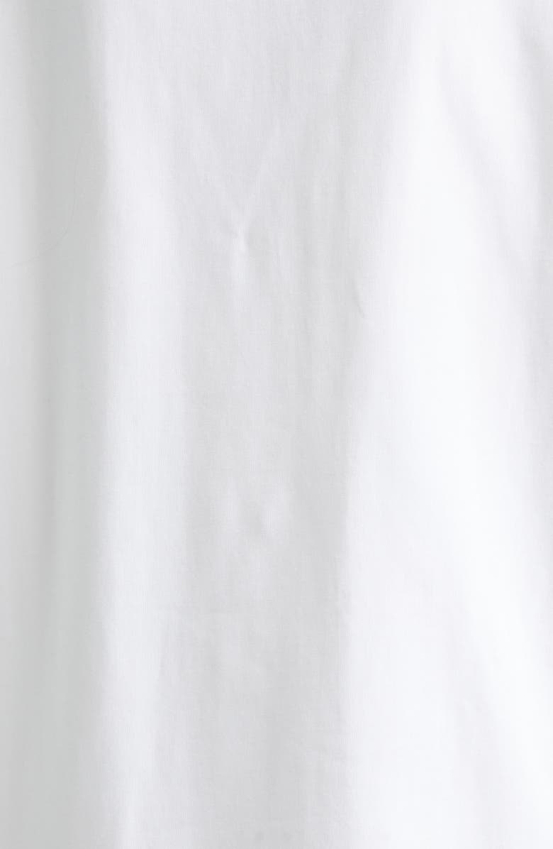 Stella McCartney Deconstructed Organic Cotton T-Shirt Dress, Alternate, color, Pure White