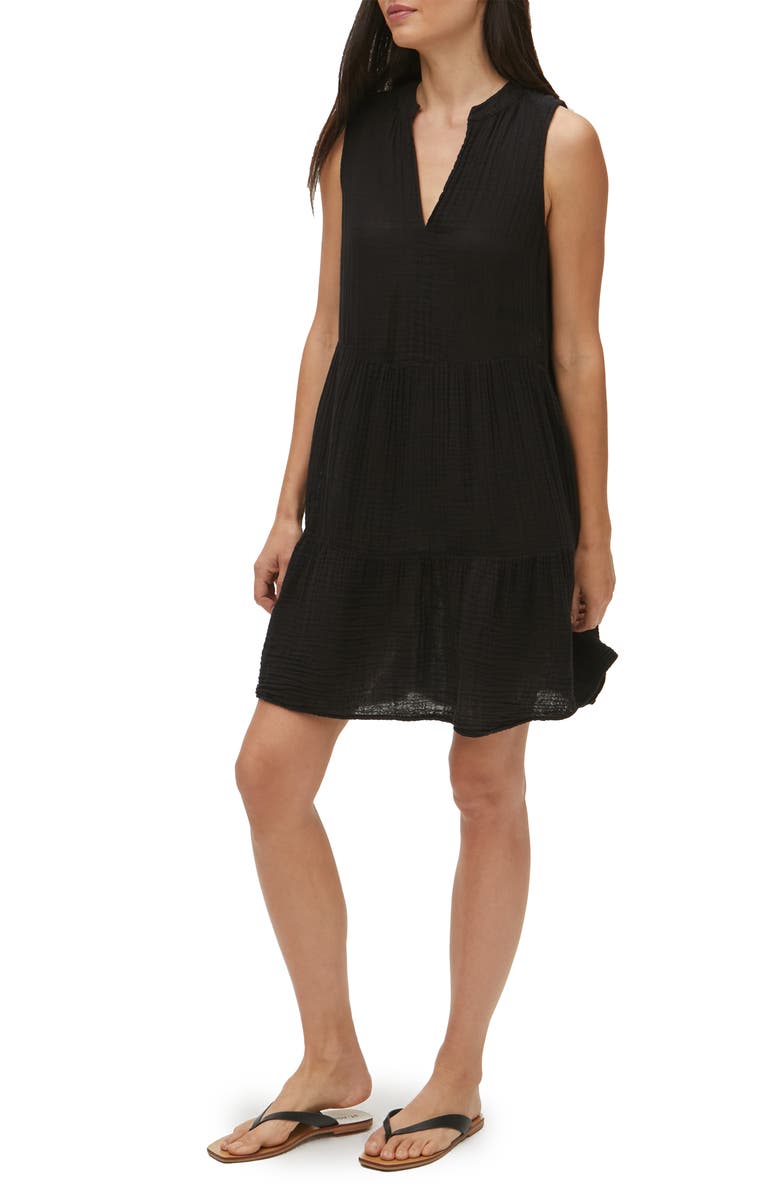 Michael Stars Daisy Cotton Gauze Babydoll Dress, Alternate, color,