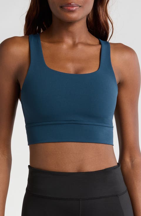 Zenvy Medium-Support Padded Longline Sports Bra