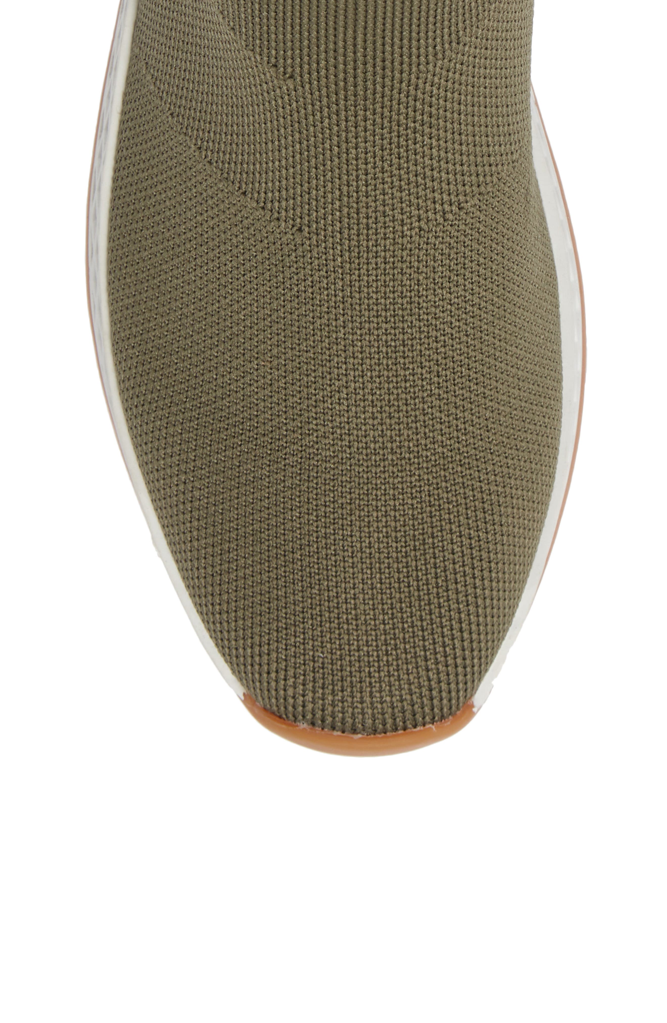 Teddy Knit Sneaker Boot, Alternate, color, KHAKI GREEN KNIT