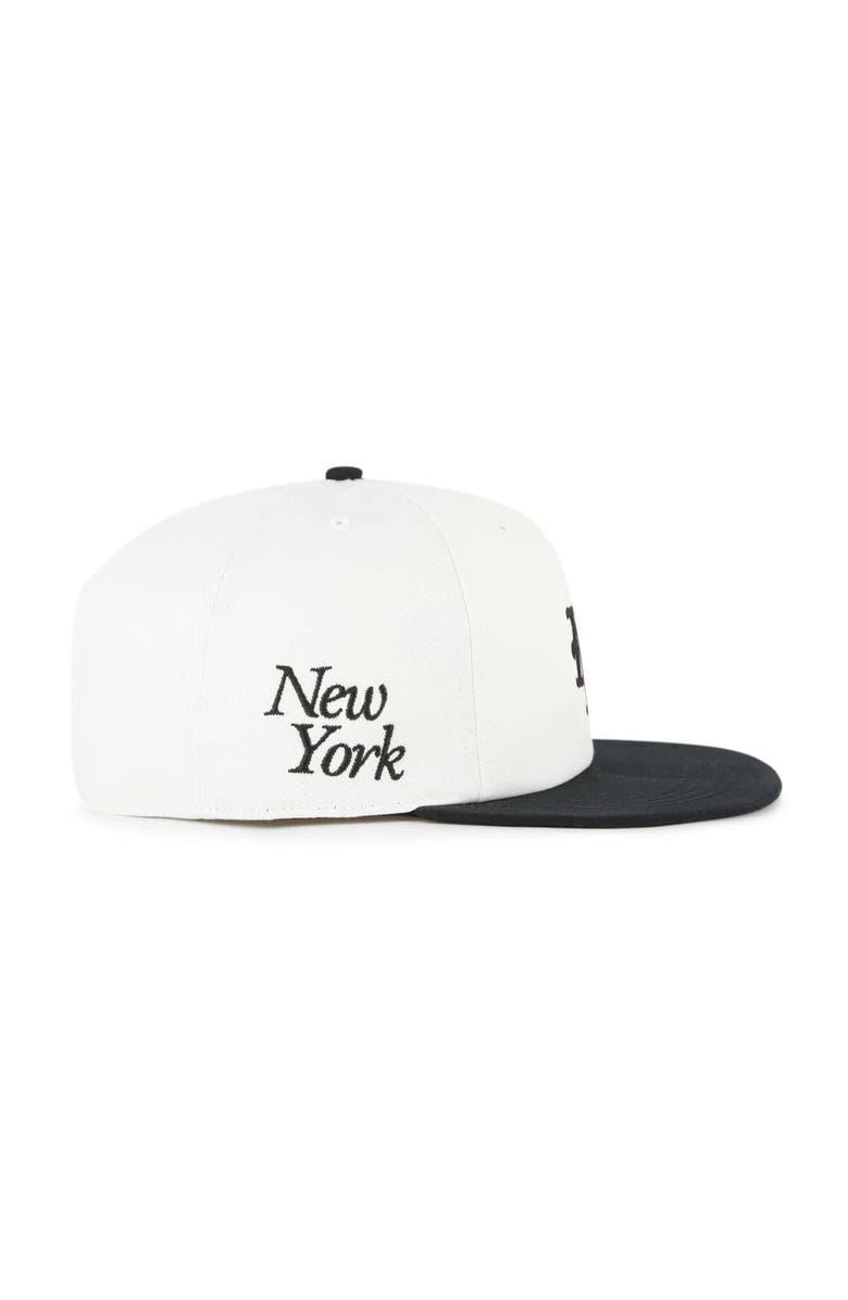 '47 Men's '47 White/Black New York Mets Foundation Captain Snapback Hat, Alternate, color, 