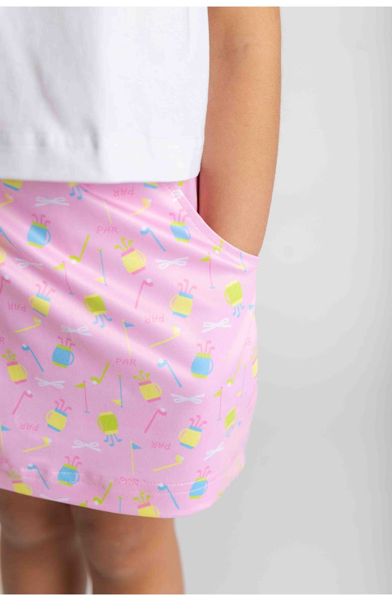 Florence Eiseman Top And Skort Set With Golf, Alternate, color, Pink/Multi