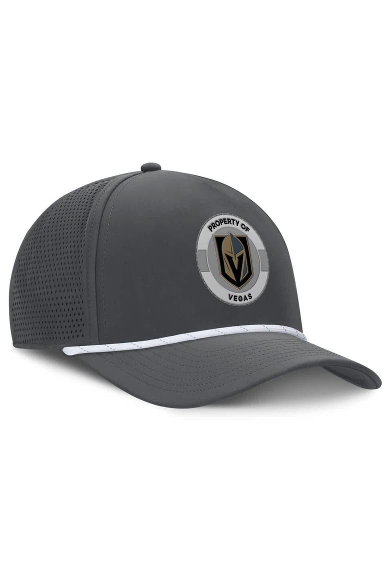 Men's Fanatics Charcoal Vegas Golden Knights Authentic Pro Rink Adjustable Hat, Alternate, color, Charcoal