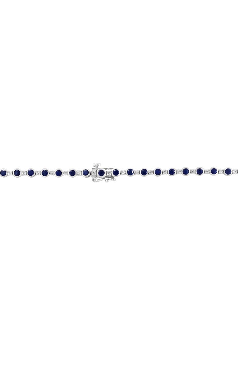 EFFY Diamond & Blue Sapphire Chain Necklace, Alternate, color, Blue