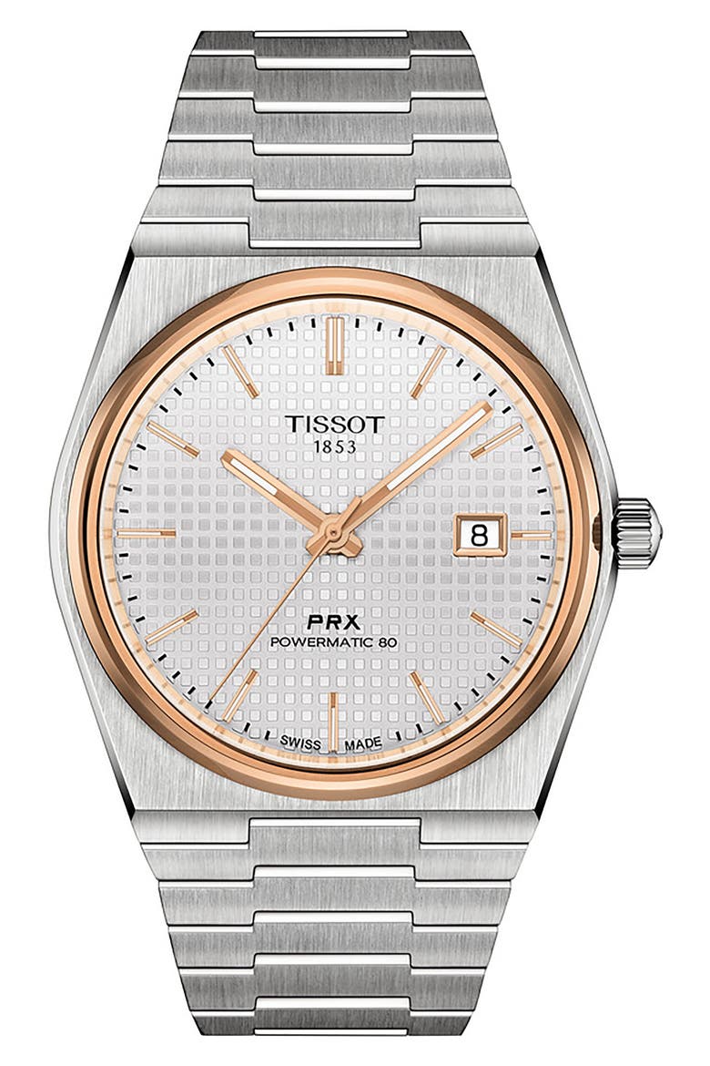 PRX Powermatic 80 Bracelet Watch, 40mm, Main, color, WHITE