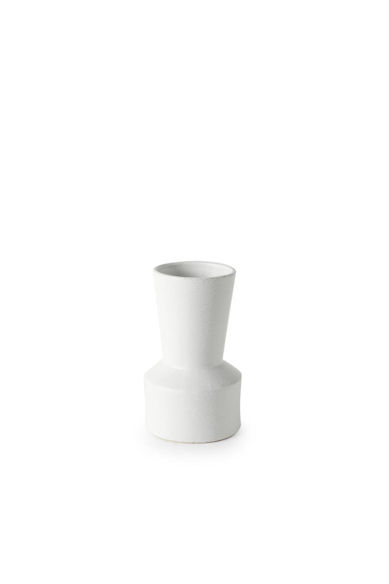 Laforge Ceramic Vase, Main, color, White