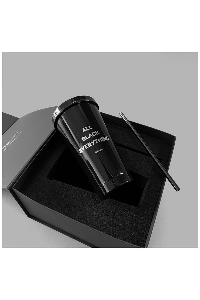 Blvck Metallic Tumbler, Alternate, color, Black