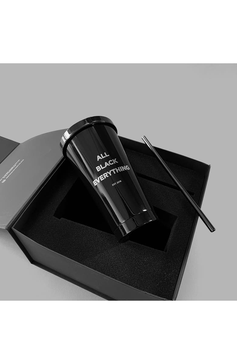 Blvck Paris Blvck Metallic Tumbler, Alternate, color, Black