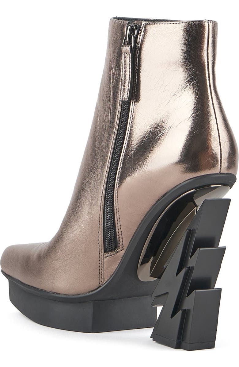 United Nude Glam Square Boot, Alternate, color, Gun Metal